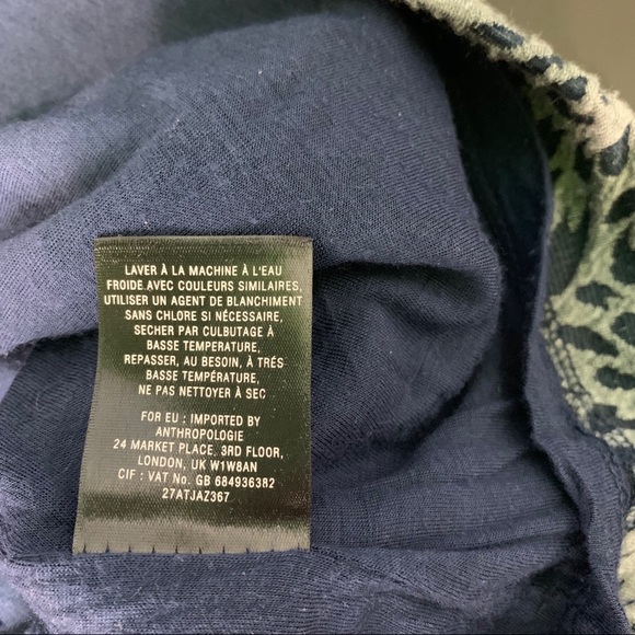 Anthropologie Deletta blue floral Caledonia dress - Picture 8 of 8